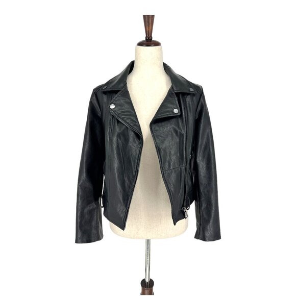 Elodie Faux Leather Moto Jacket | Small - Picture 3 of 10